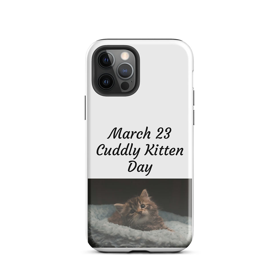 Thumbnail: Tough Case for iPhone® March 23 Cuddly Kitten Day