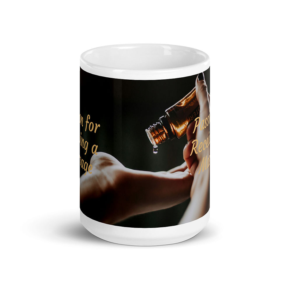 Thumbnail: White glossy mug Passion for Receiving a Massage