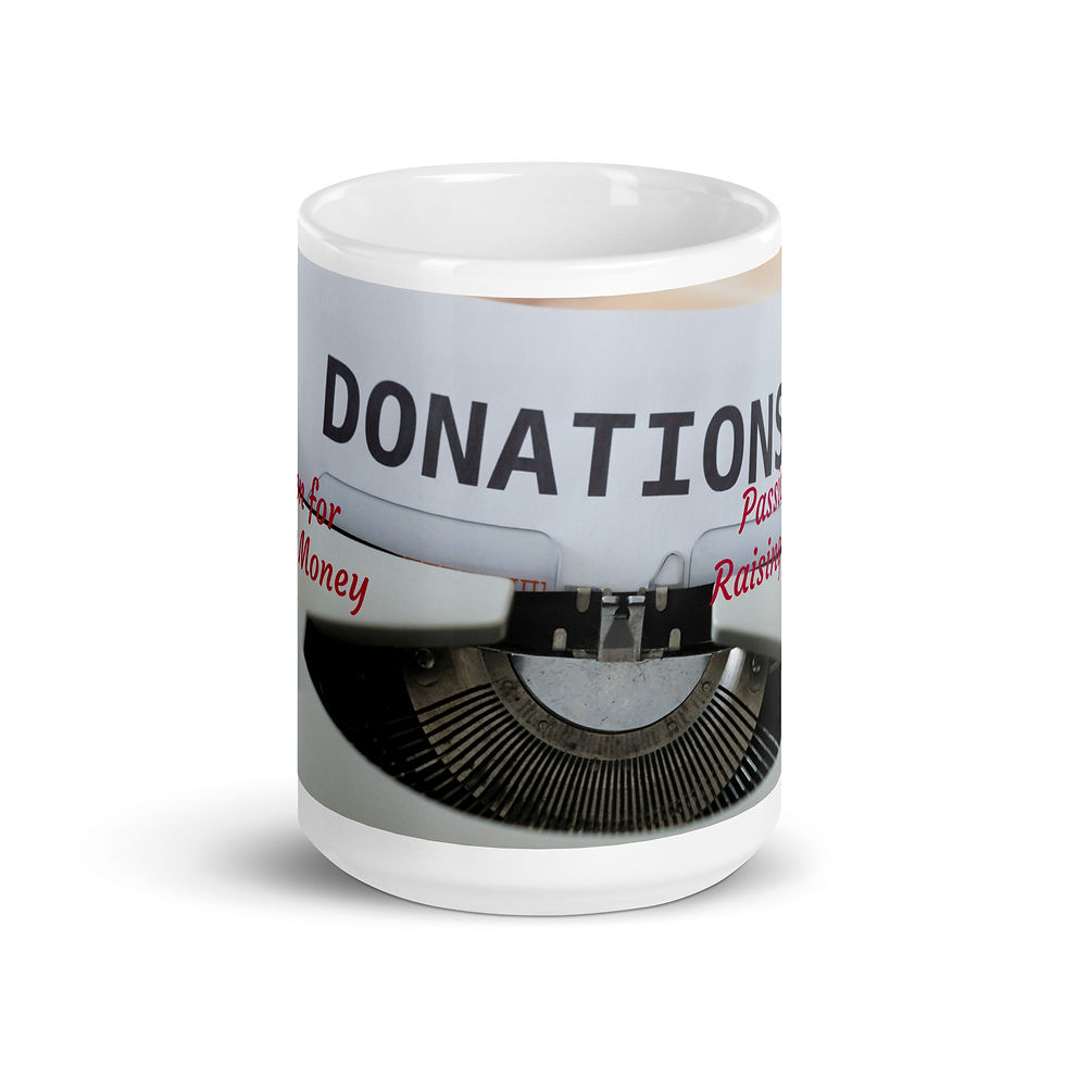 Thumbnail: White glossy mug Passion for Raising Money