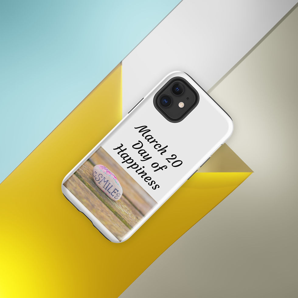 Thumbnail: Tough Case for iPhone® March 20 Day of Happiness