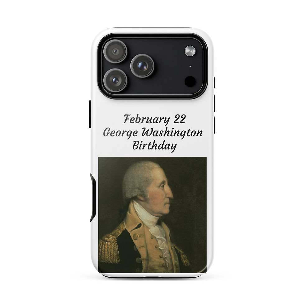 Thumbnail: Tough Case for iPhone® February 22 George Washington's Birthday