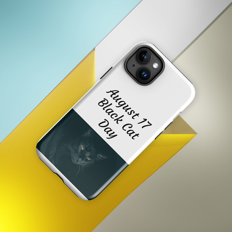 Thumbnail: Tough Case for iPhone® August 17 Black Cat Day