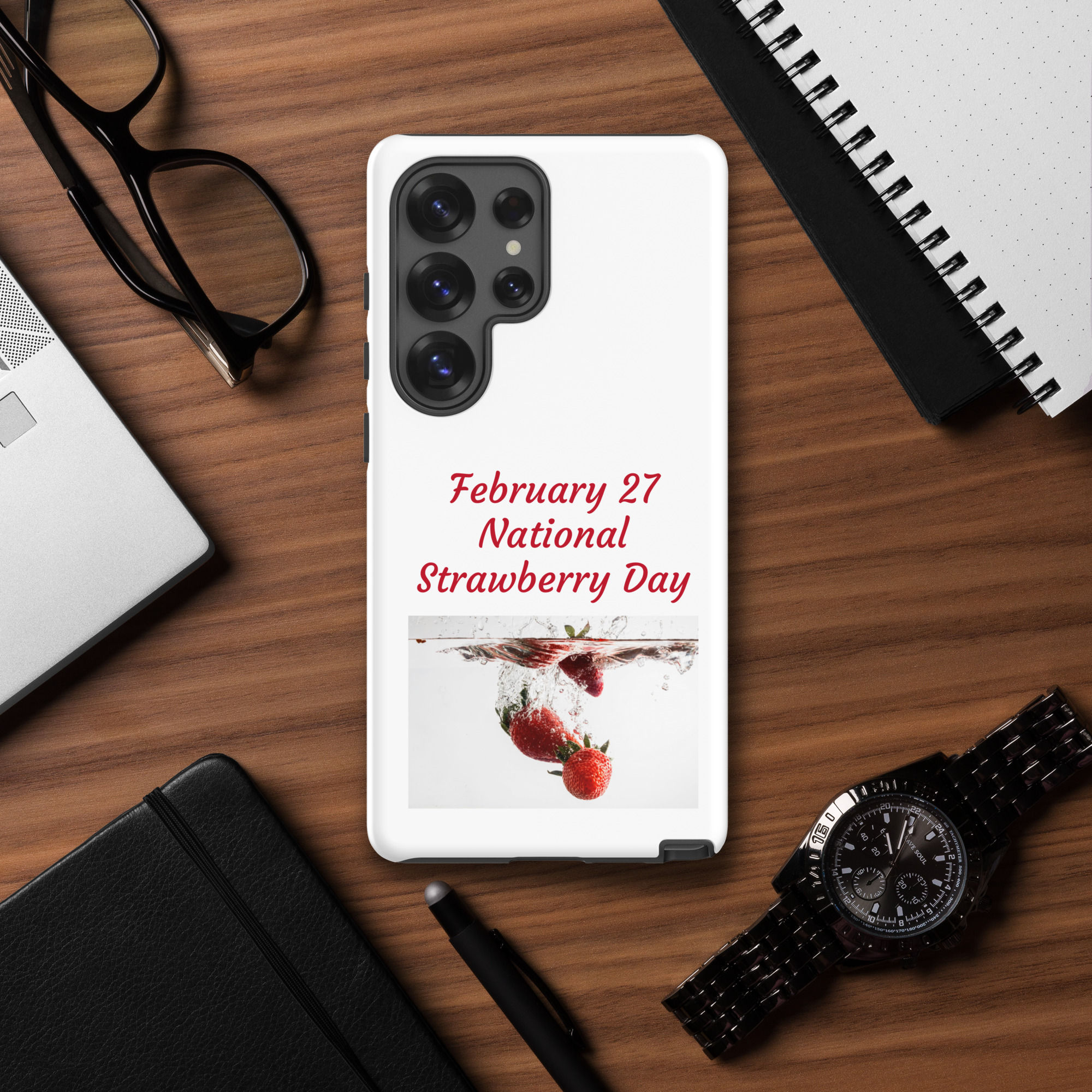 Tough case for Samsung® February 27 National Strawberry Day