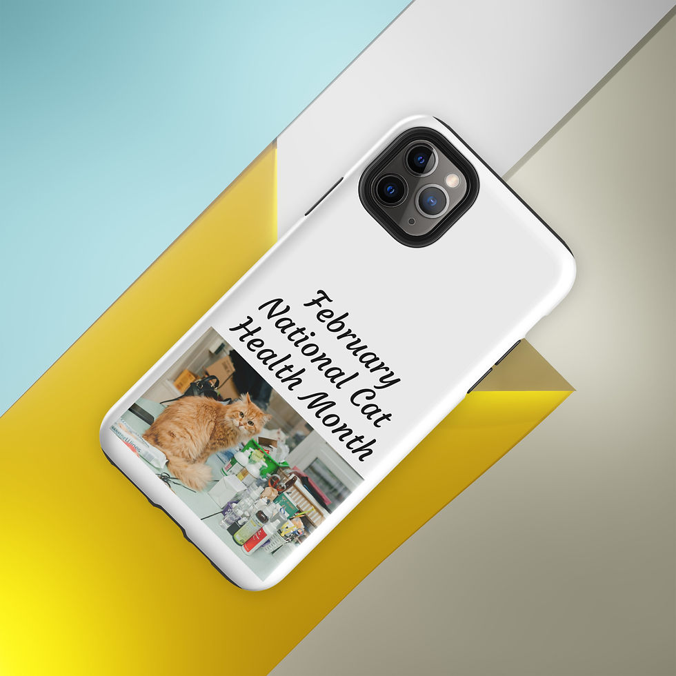 Thumbnail: Tough Case for iPhone® February National Cat Health Month