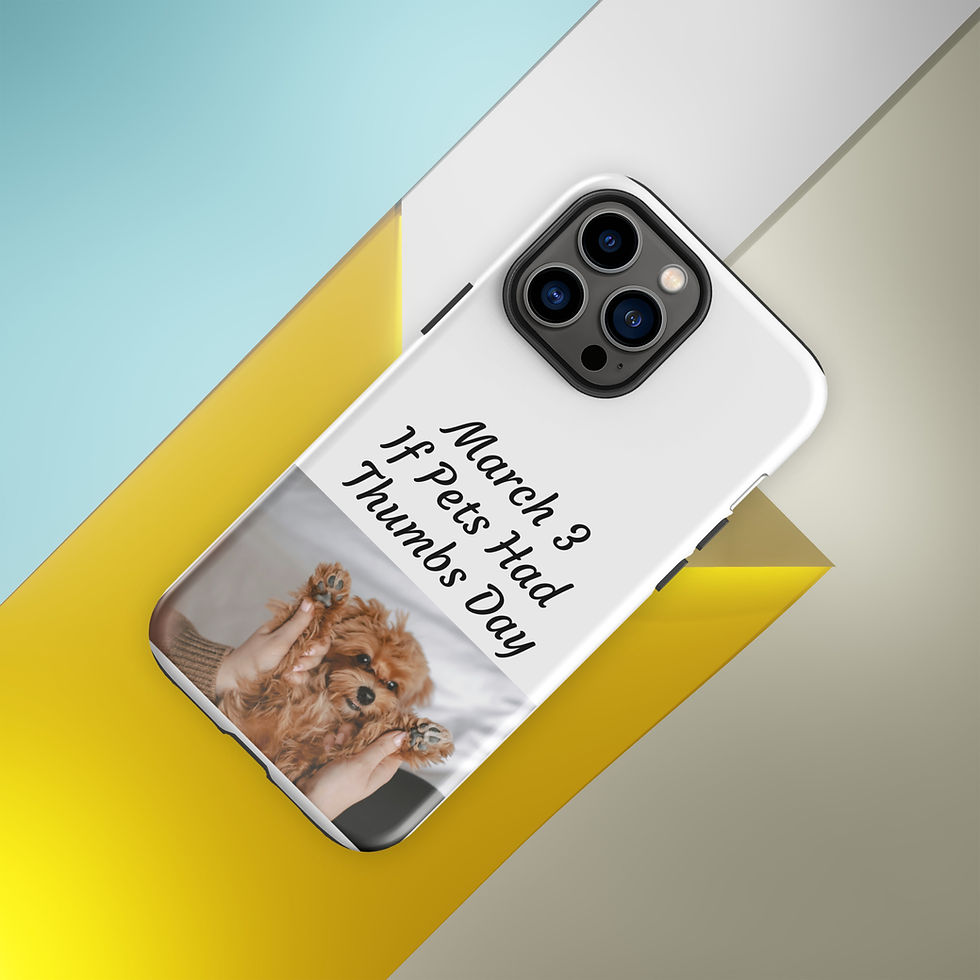 Thumbnail: Tough Case for iPhone® March 3 If Pets Had Thumbs Day