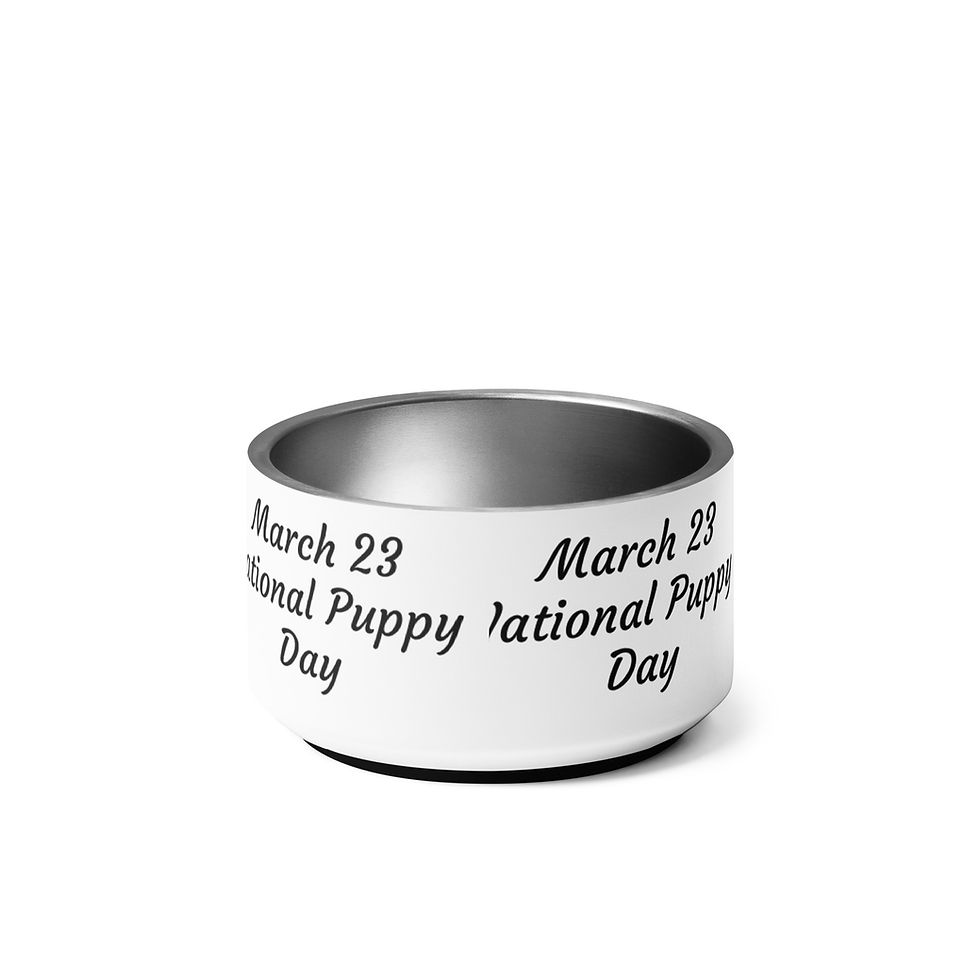 Thumbnail: Pet bowl March 23 National Puppy Day