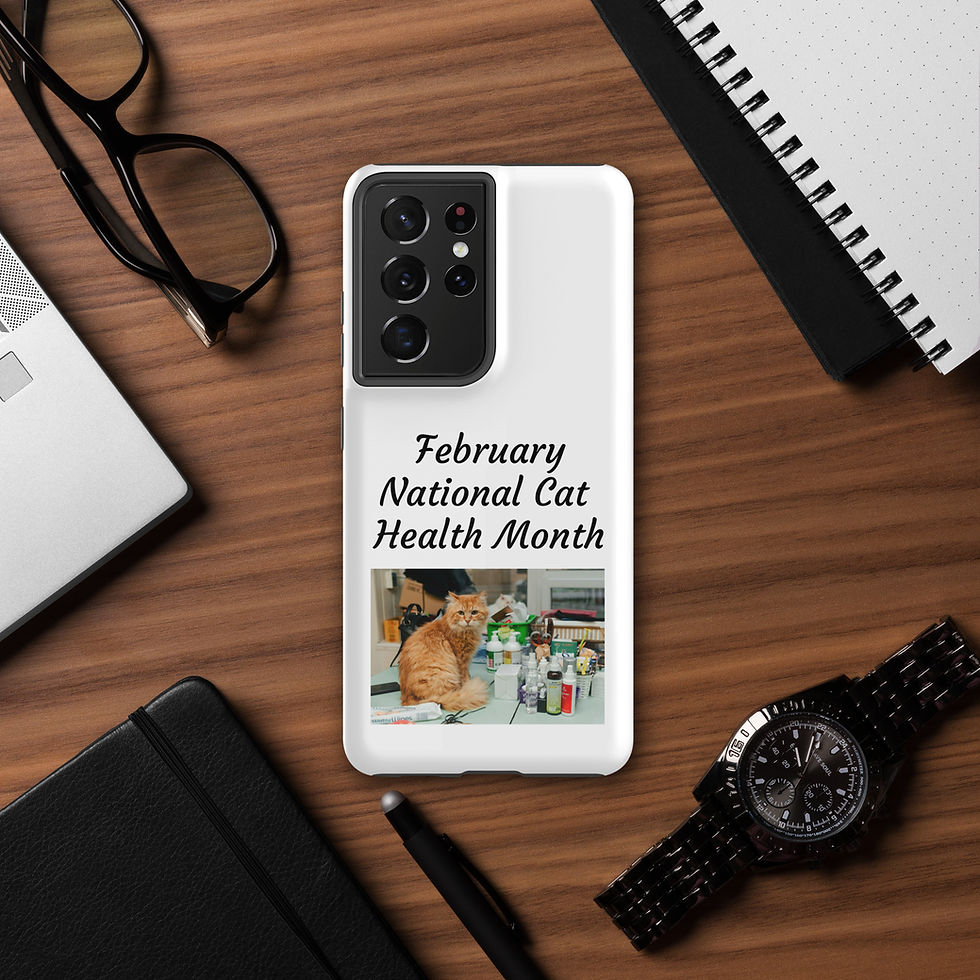 Thumbnail: Tough case for Samsung® February National Cat Health Month