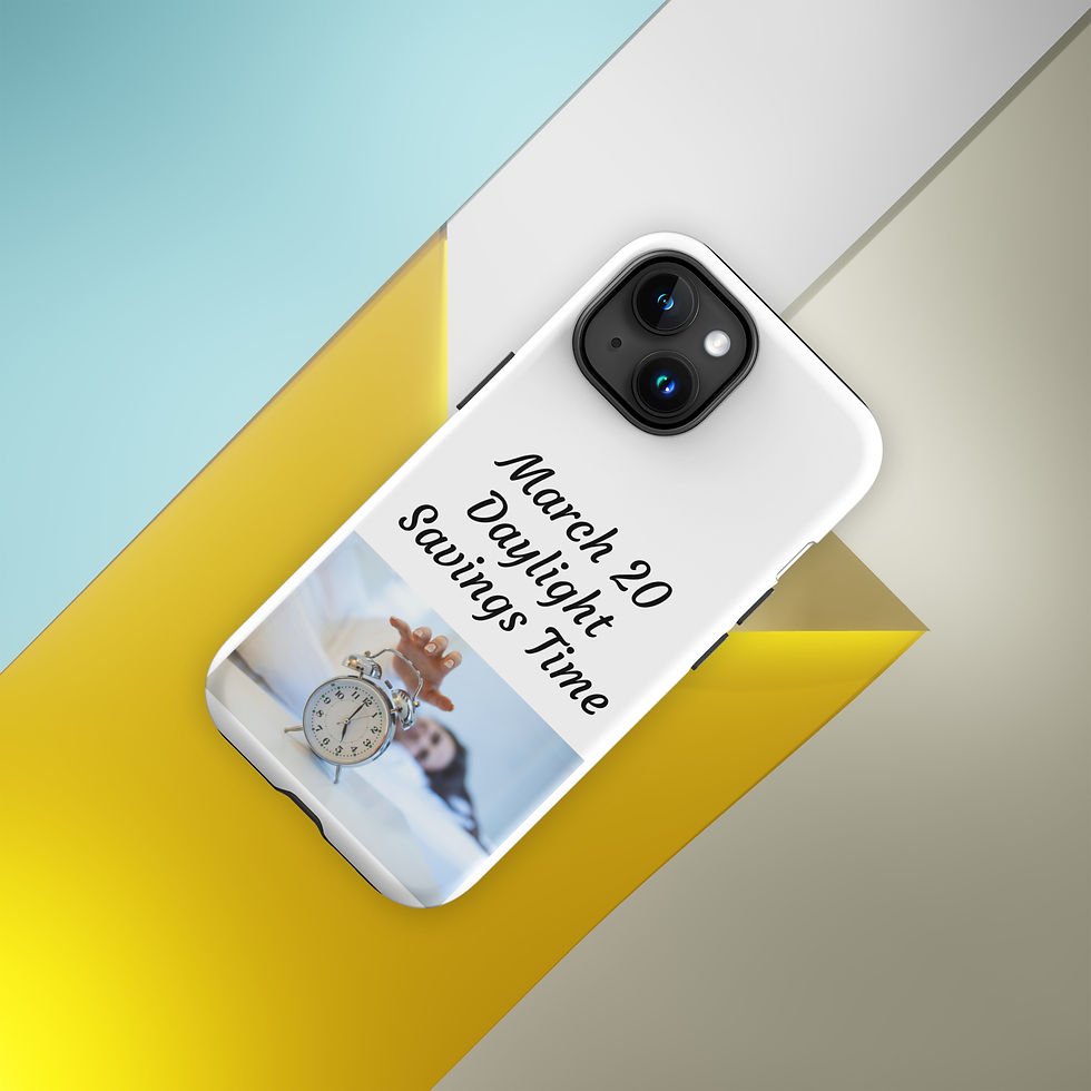Thumbnail: Tough Case for iPhone® March 20 Daylight Savings Time