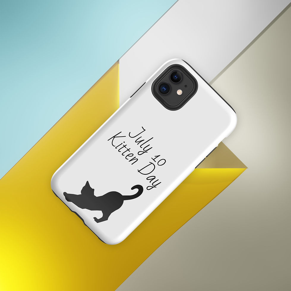 Thumbnail: Tough Case for iPhone July 10 Kitten Day