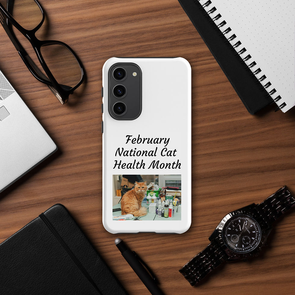 Thumbnail: Tough case for Samsung® February National Cat Health Month