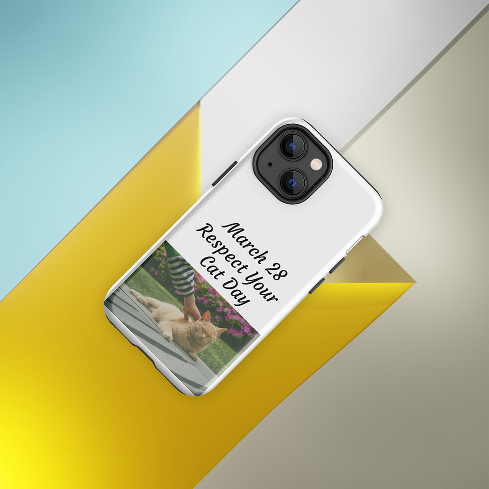 Thumbnail: Tough Case for iPhone® March 28 Respect Your Cat Day