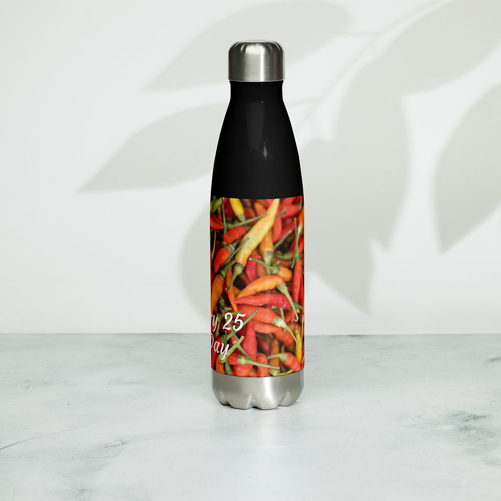 Thumbnail: Stainless steel water bottle February 25 Chili Day