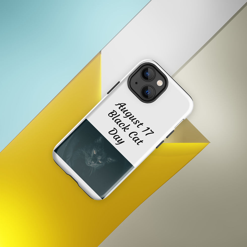 Thumbnail: Tough Case for iPhone® August 17 Black Cat Day