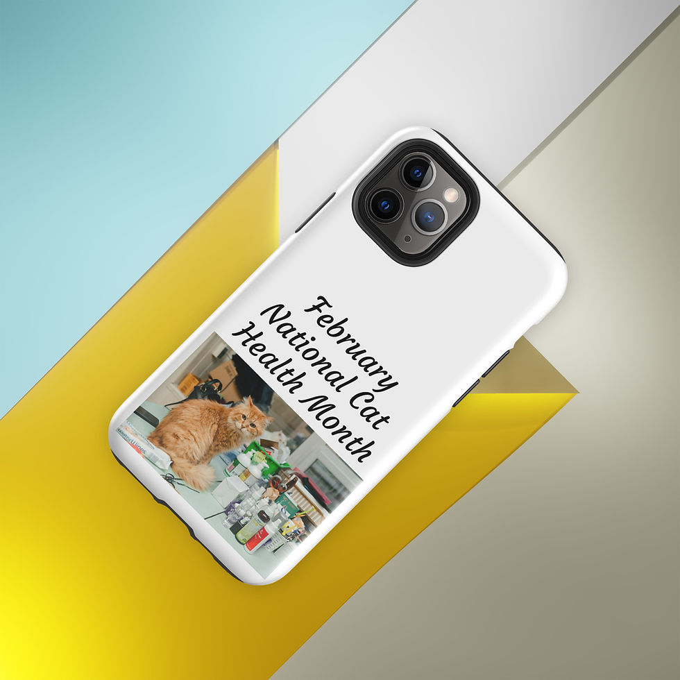 Thumbnail: Tough Case for iPhone® February National Cat Health Month
