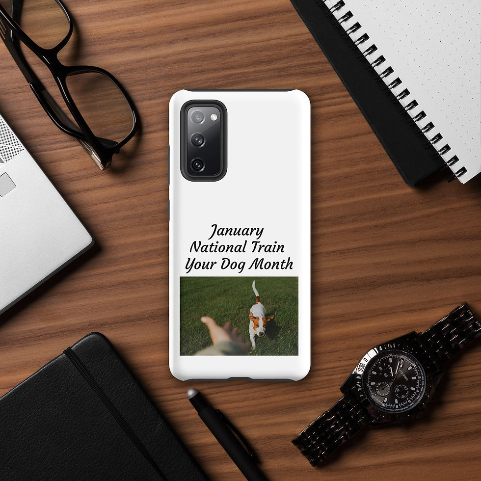 Thumbnail: Tough case for Samsung® January National Train Your Dog Month