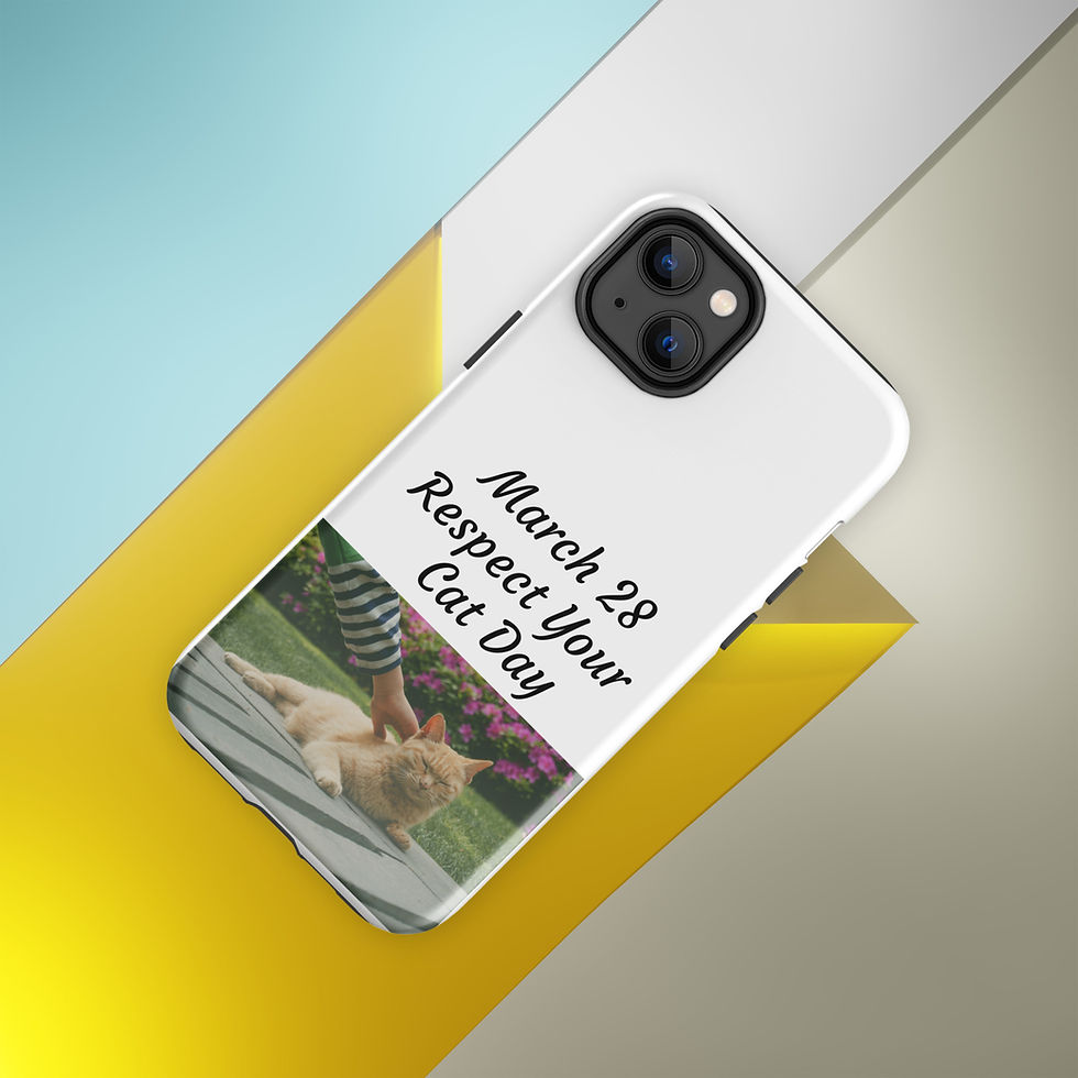 Thumbnail: Tough Case for iPhone® March 28 Respect Your Cat Day