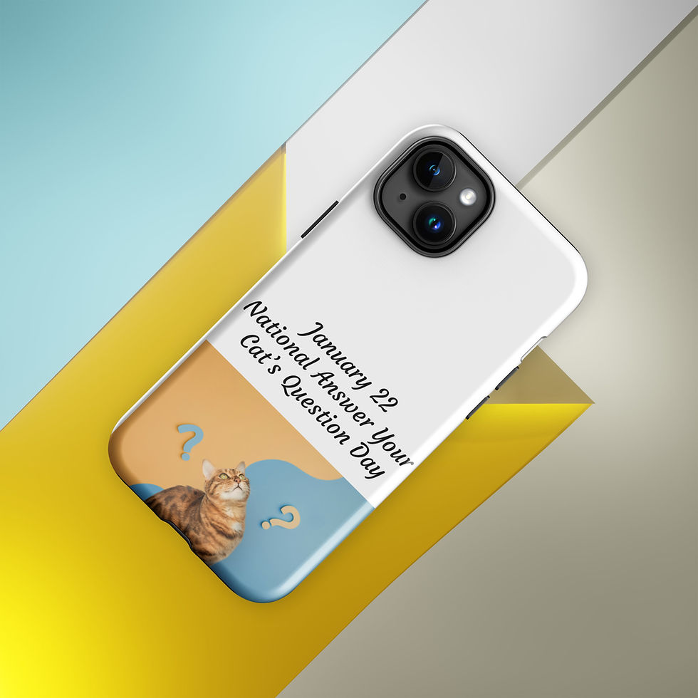 Thumbnail: Tough Case for iPhone® January 22 National Answer Your Cat's Question Day