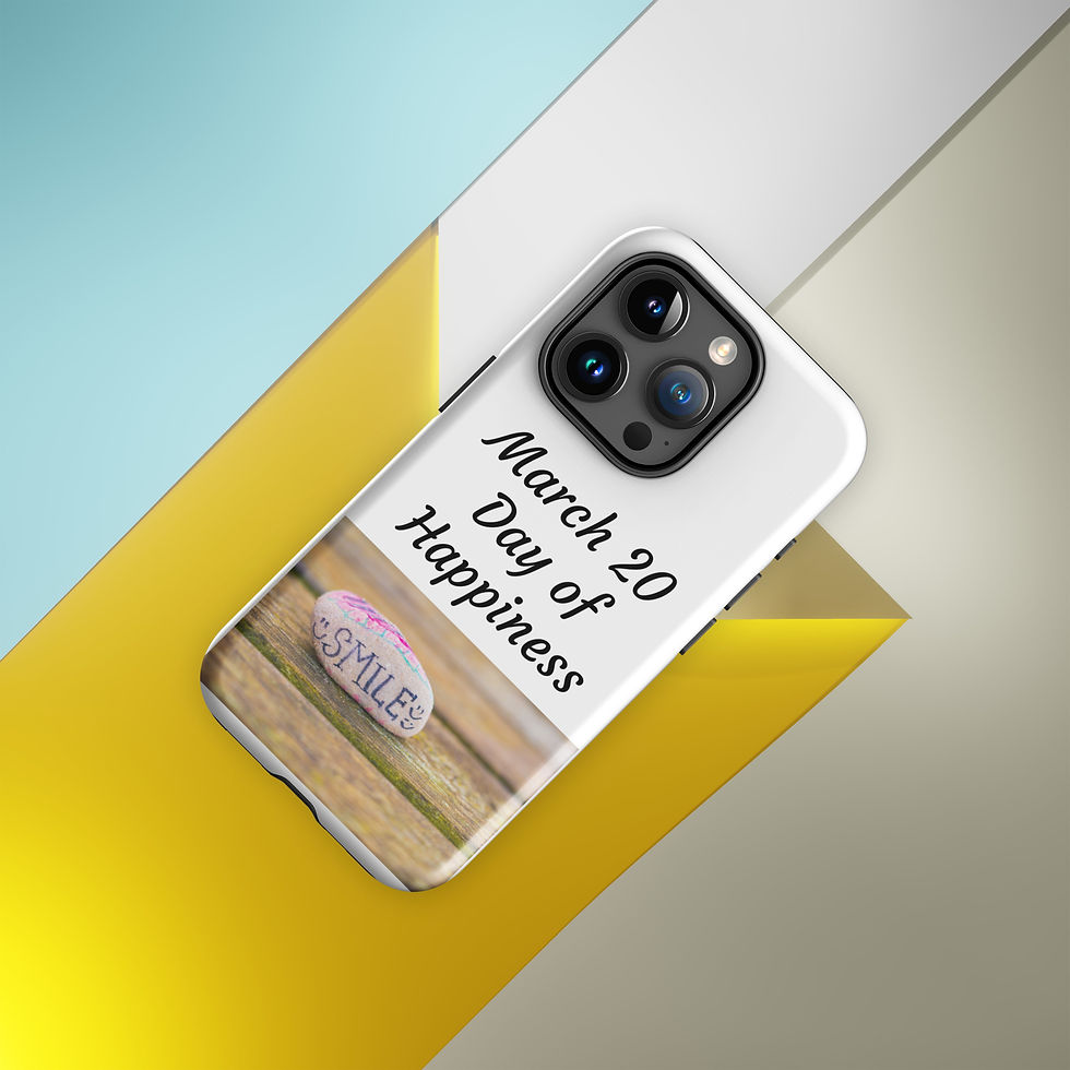 Thumbnail: Tough Case for iPhone® March 20 Day of Happiness