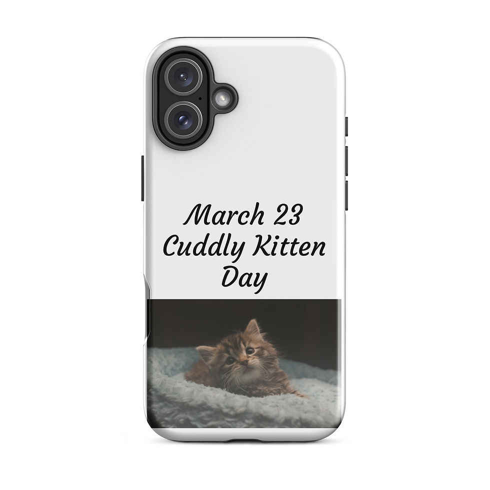 Thumbnail: Tough Case for iPhone® March 23 Cuddly Kitten Day