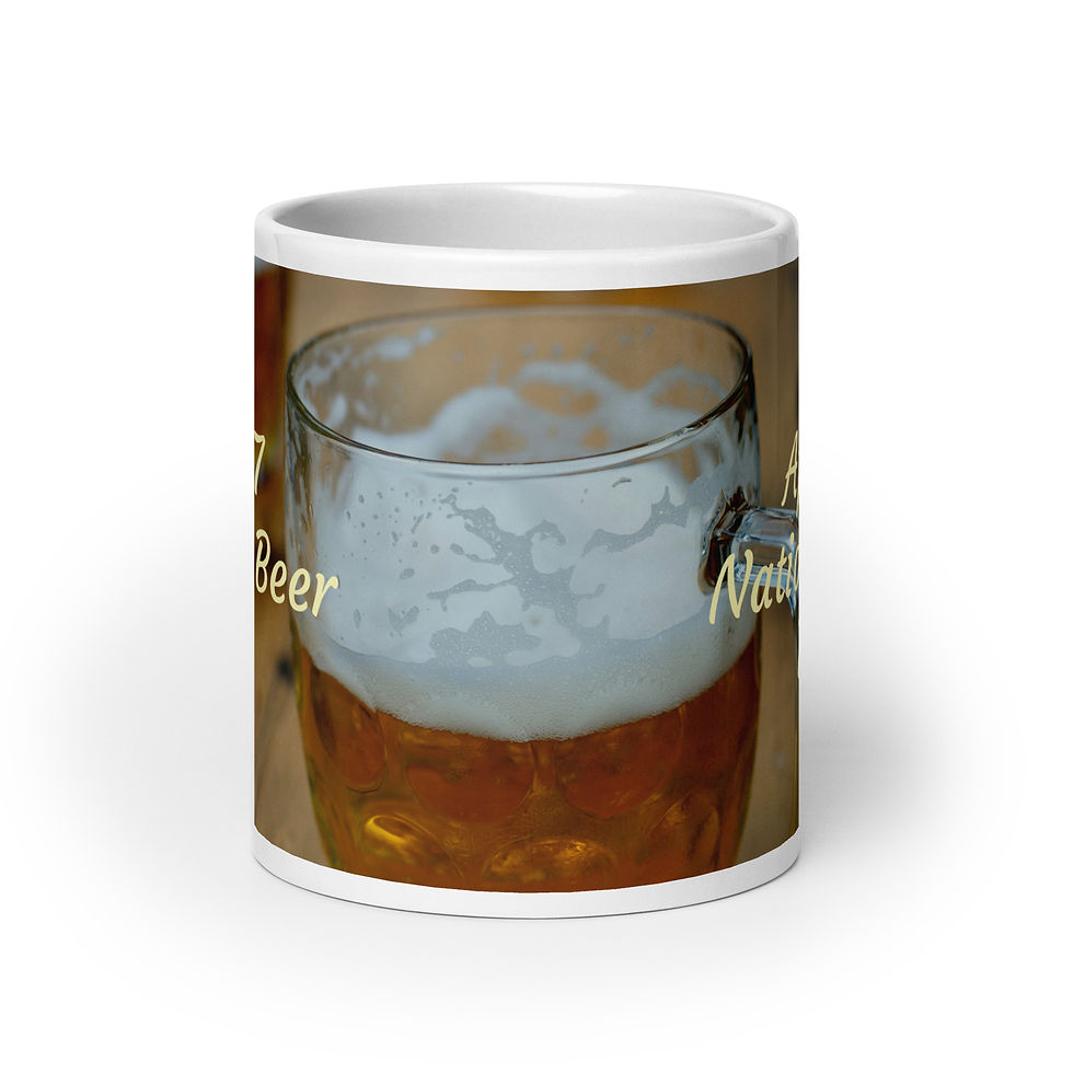 Thumbnail: White glossy mug April 7 National Beer Day