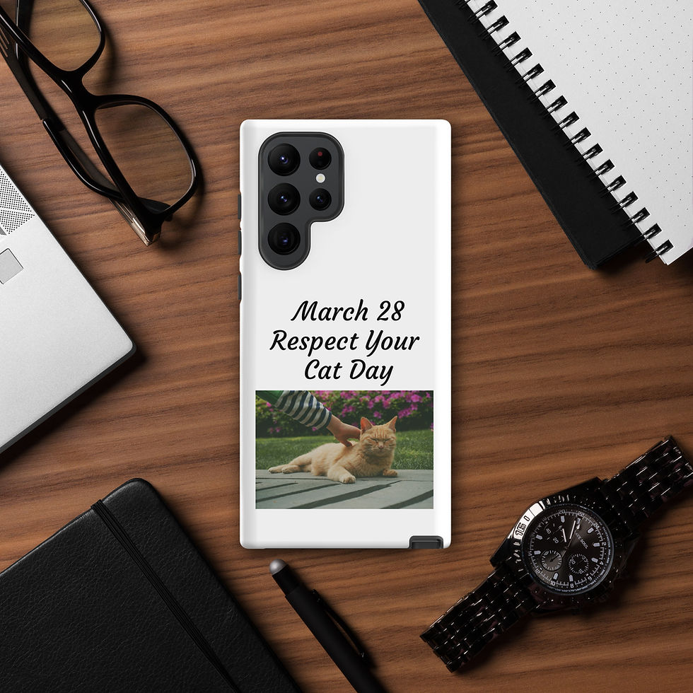 Thumbnail: Tough case for Samsung® March 28 Respect Your Cat Day