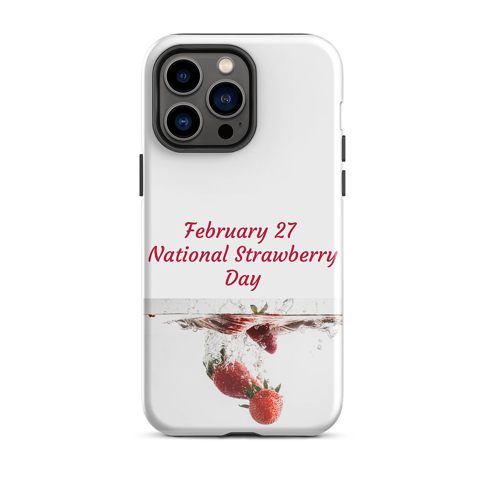 Thumbnail: Tough Case for iPhone® February 27 National Strawberry Day