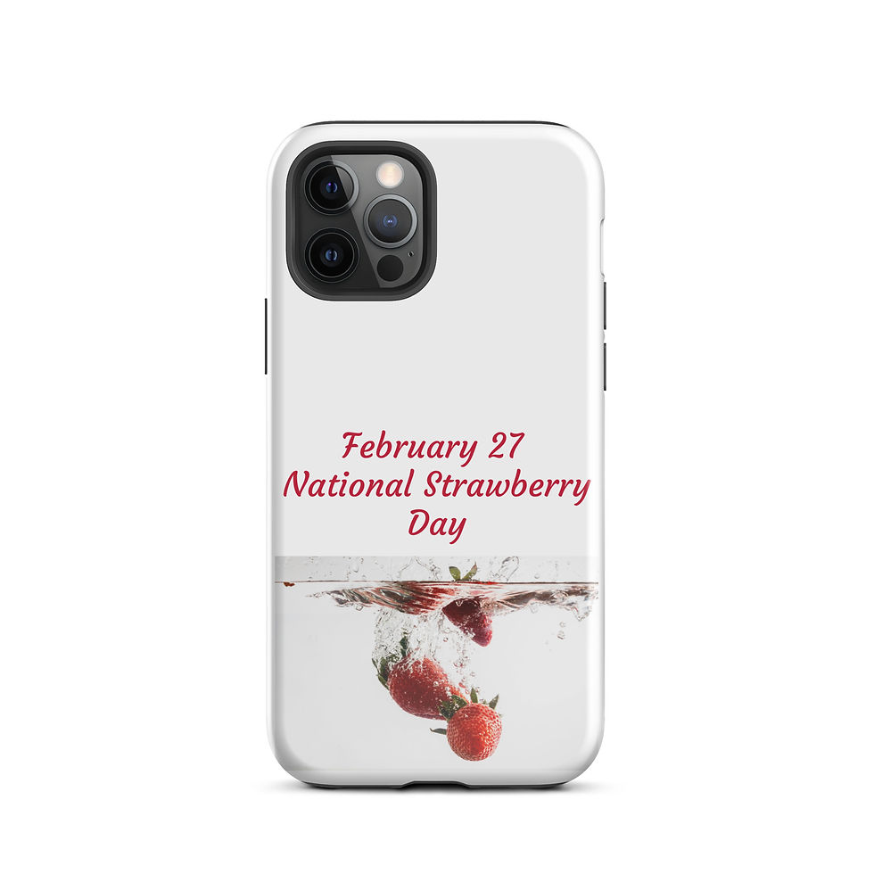 Thumbnail: Tough Case for iPhone® February 27 National Strawberry Day