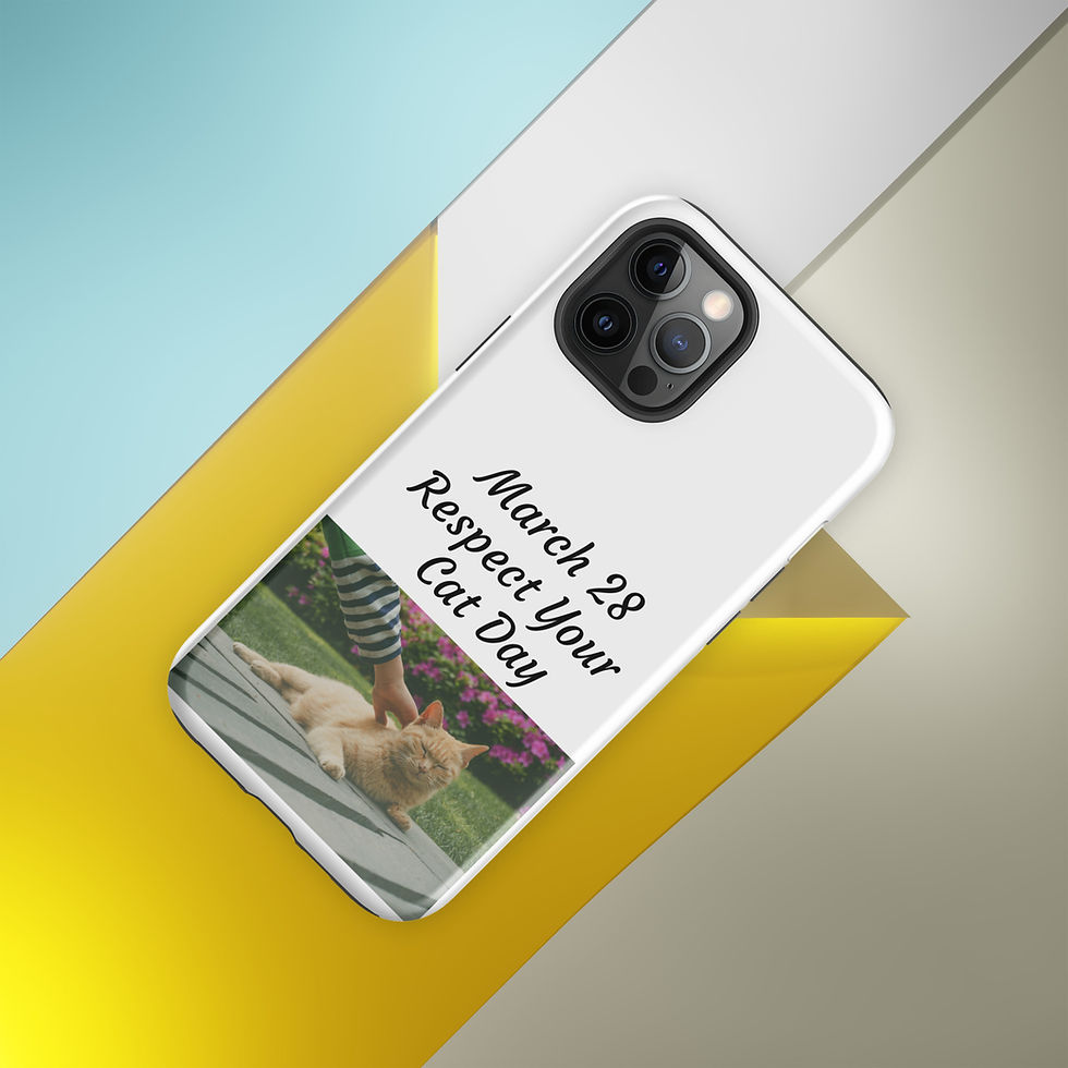 Thumbnail: Tough Case for iPhone® March 28 Respect Your Cat Day