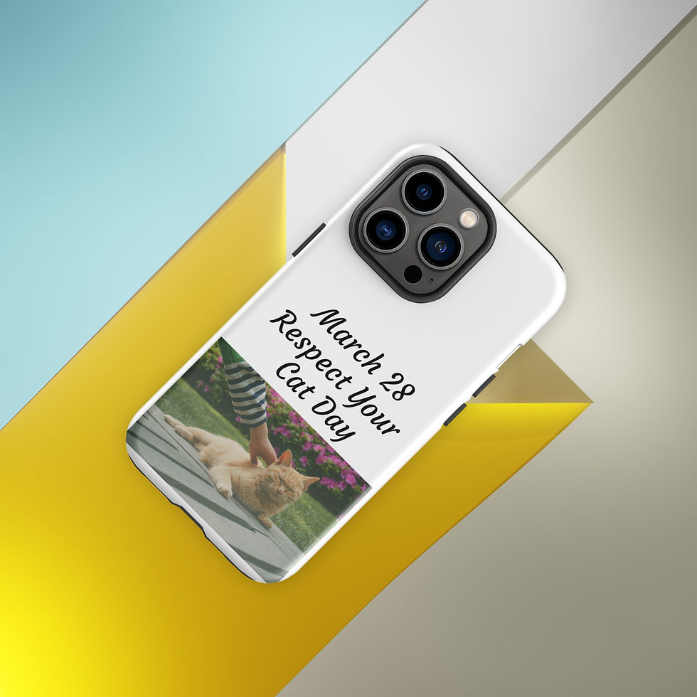 Thumbnail: Tough Case for iPhone® March 28 Respect Your Cat Day