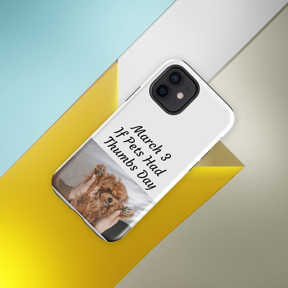 Thumbnail: Tough Case for iPhone® March 3 If Pets Had Thumbs Day