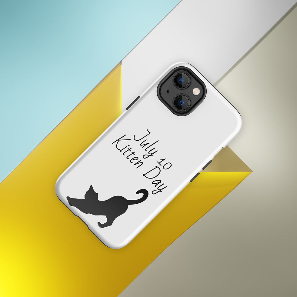Thumbnail: Tough Case for iPhone July 10 Kitten Day