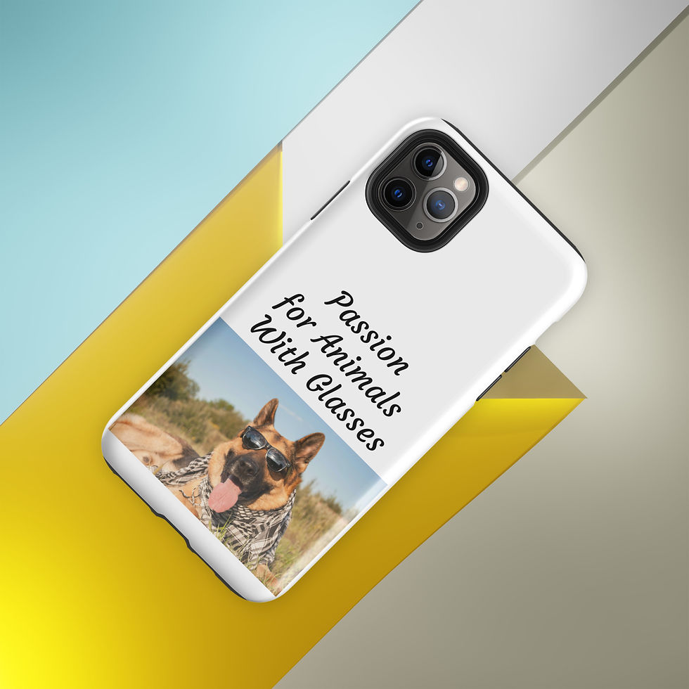 Thumbnail: Tough Case for iPhone® Passion for Animals with Glasses