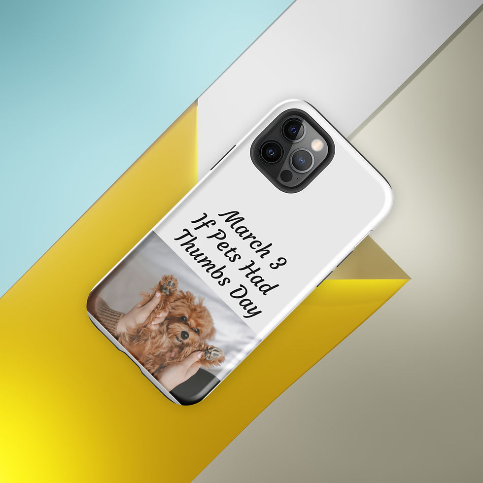 Thumbnail: Tough Case for iPhone® March 3 If Pets Had Thumbs Day