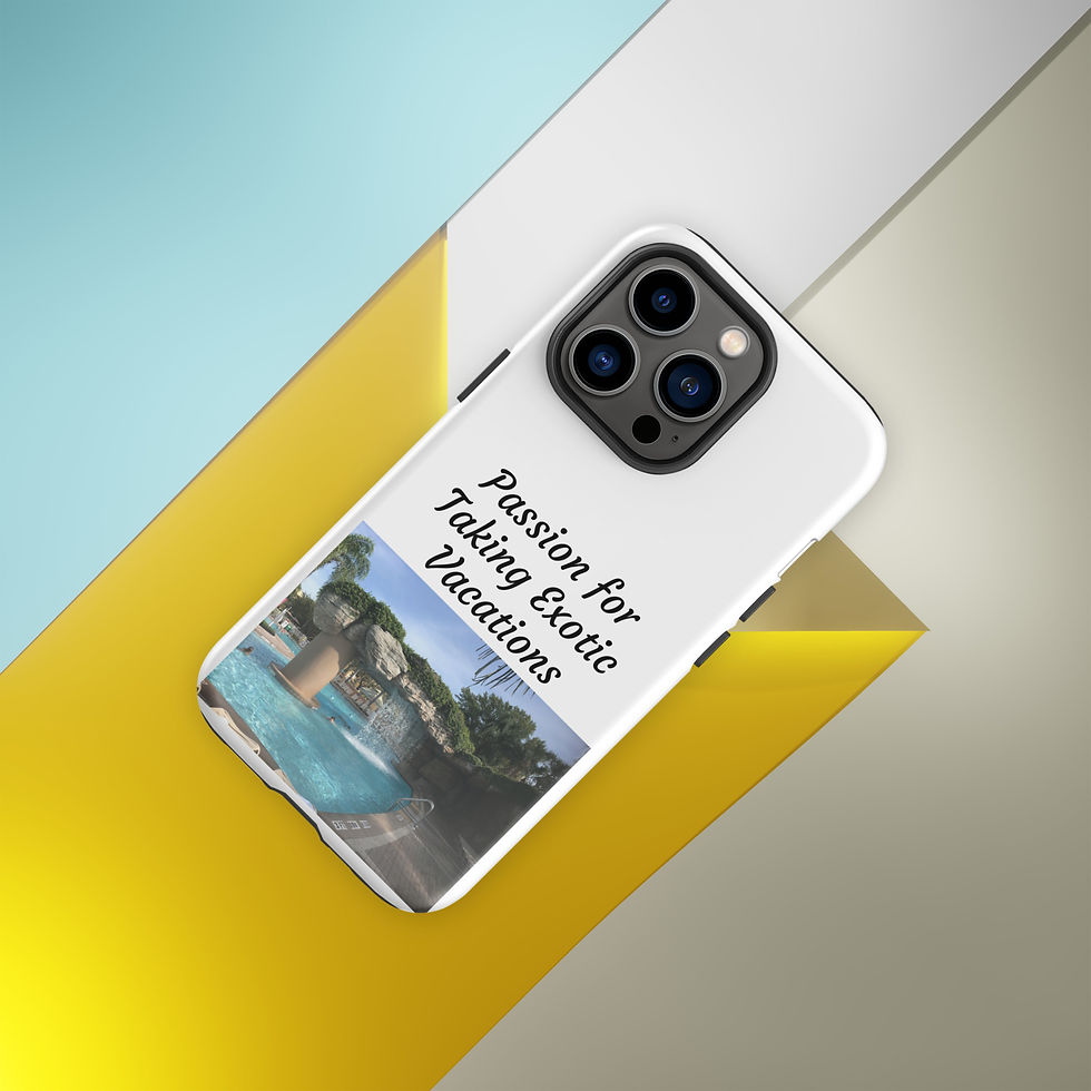 Thumbnail: Tough Case for iPhone® Passion for Taking Exotic Vacations
