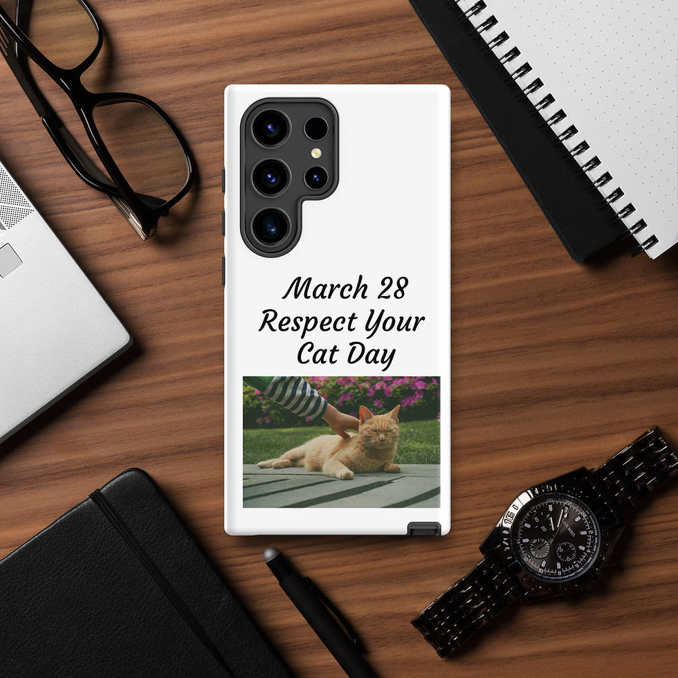 Thumbnail: Tough case for Samsung® March 28 Respect Your Cat Day