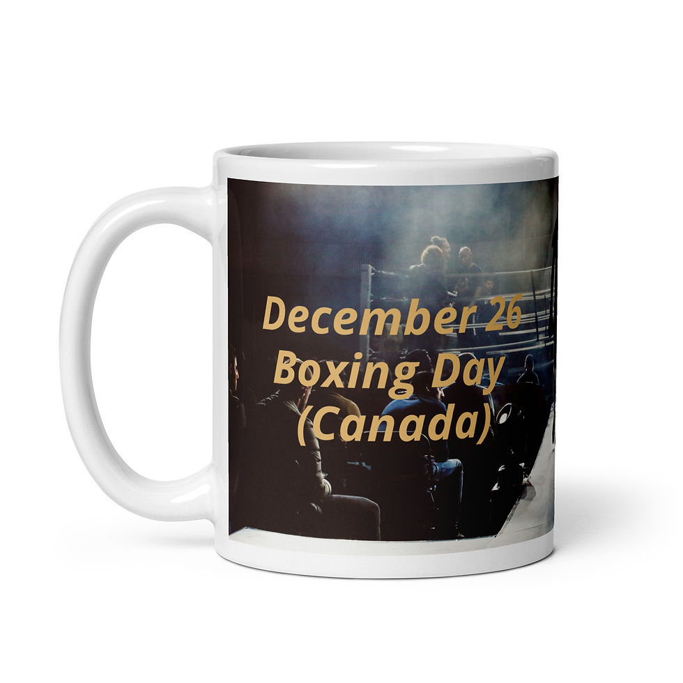 Thumbnail: White glossy mug December 26 Boxing Day