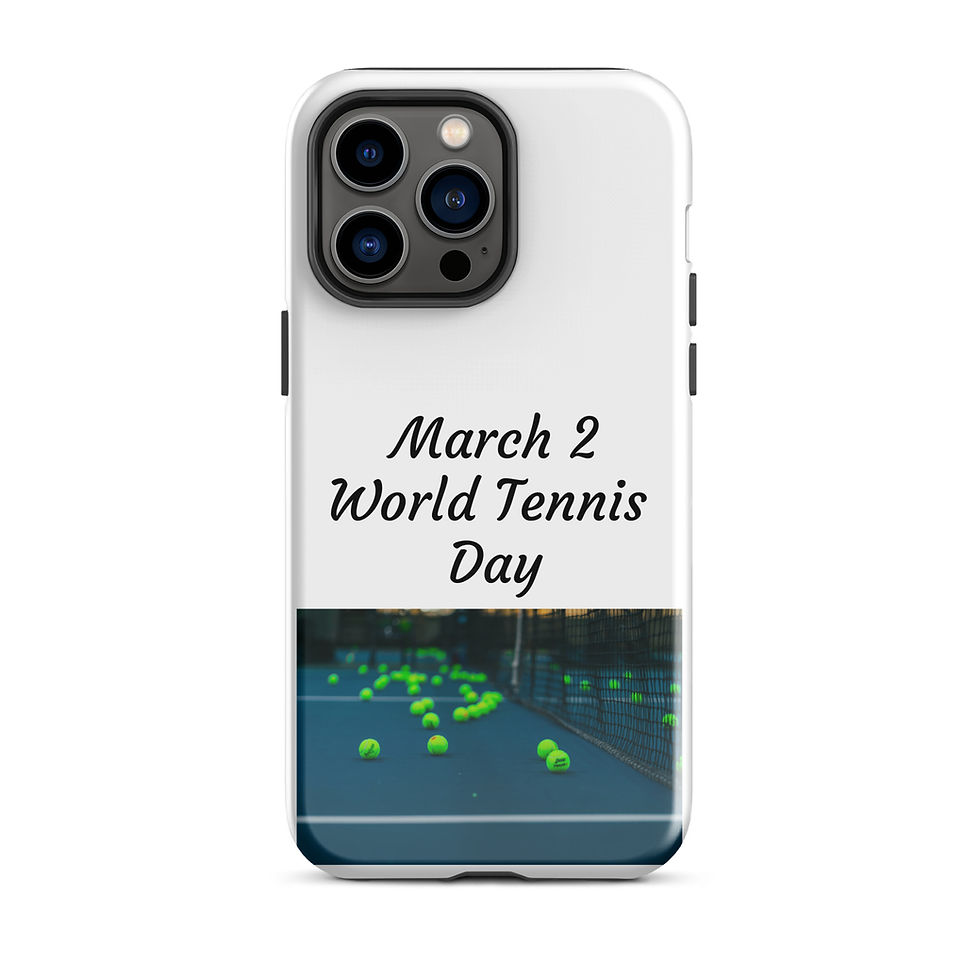Thumbnail: Tough Case for iPhone® March 2 World Tennis Day