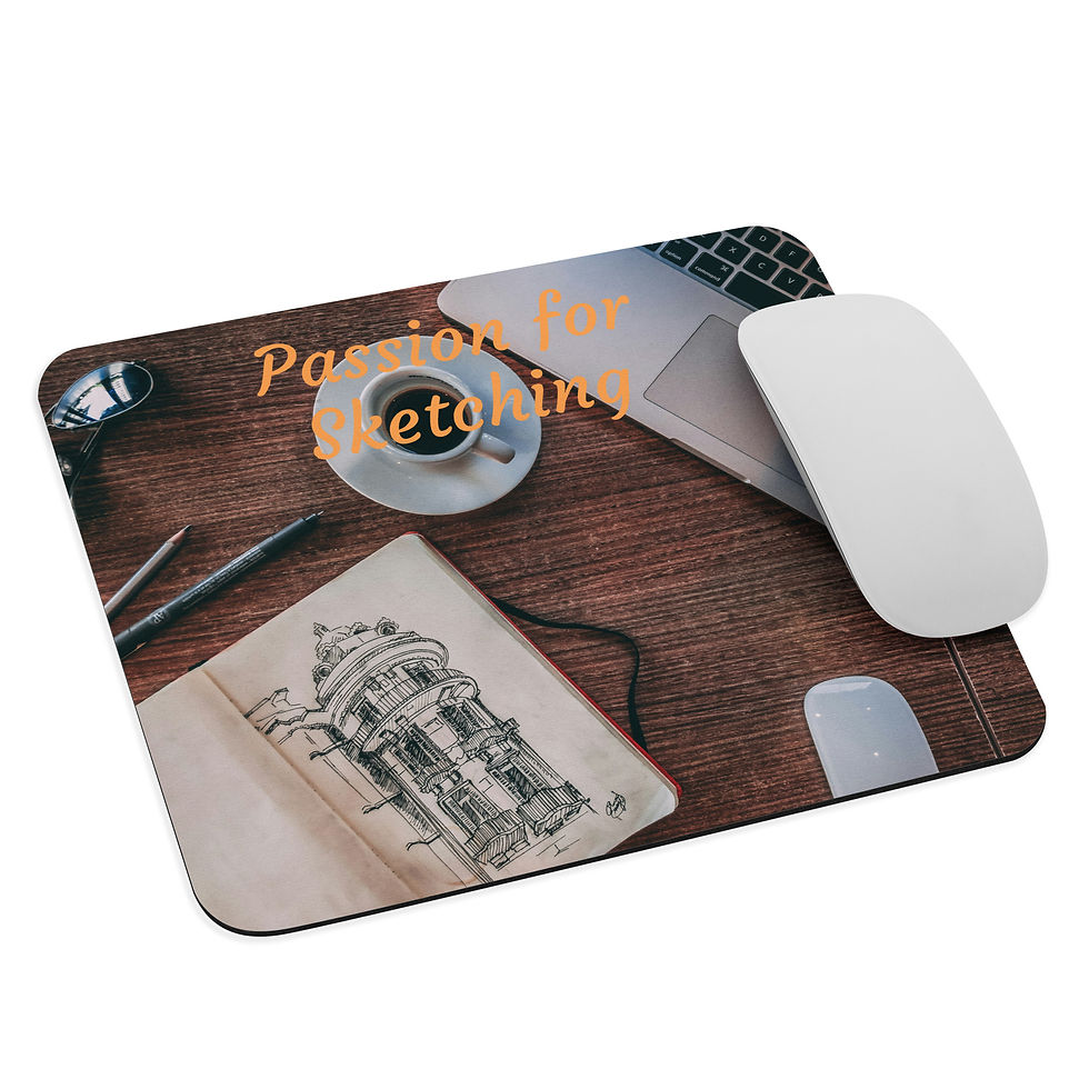 Mouse pad Passion for Sketching