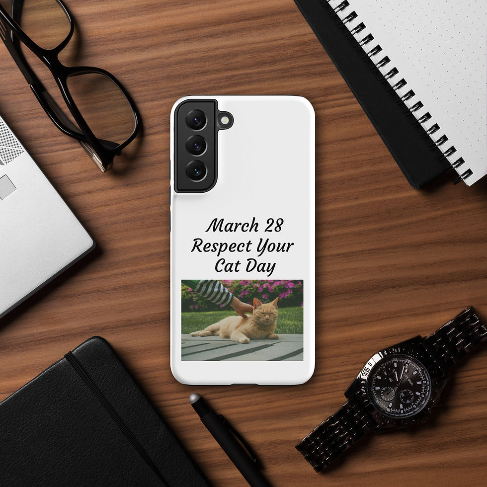 Thumbnail: Tough case for Samsung® March 28 Respect Your Cat Day