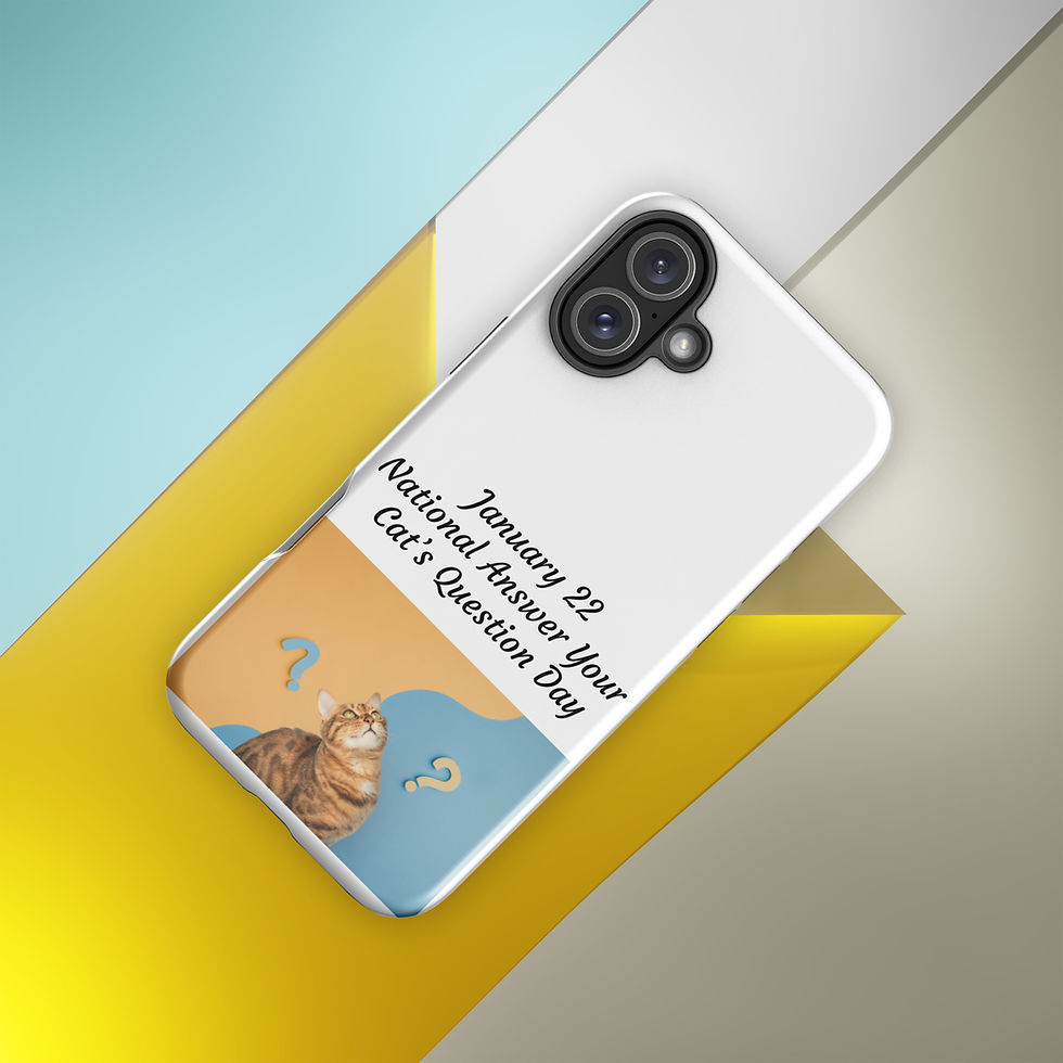 Thumbnail: Tough Case for iPhone® January 22 National Answer Your Cat's Question Day