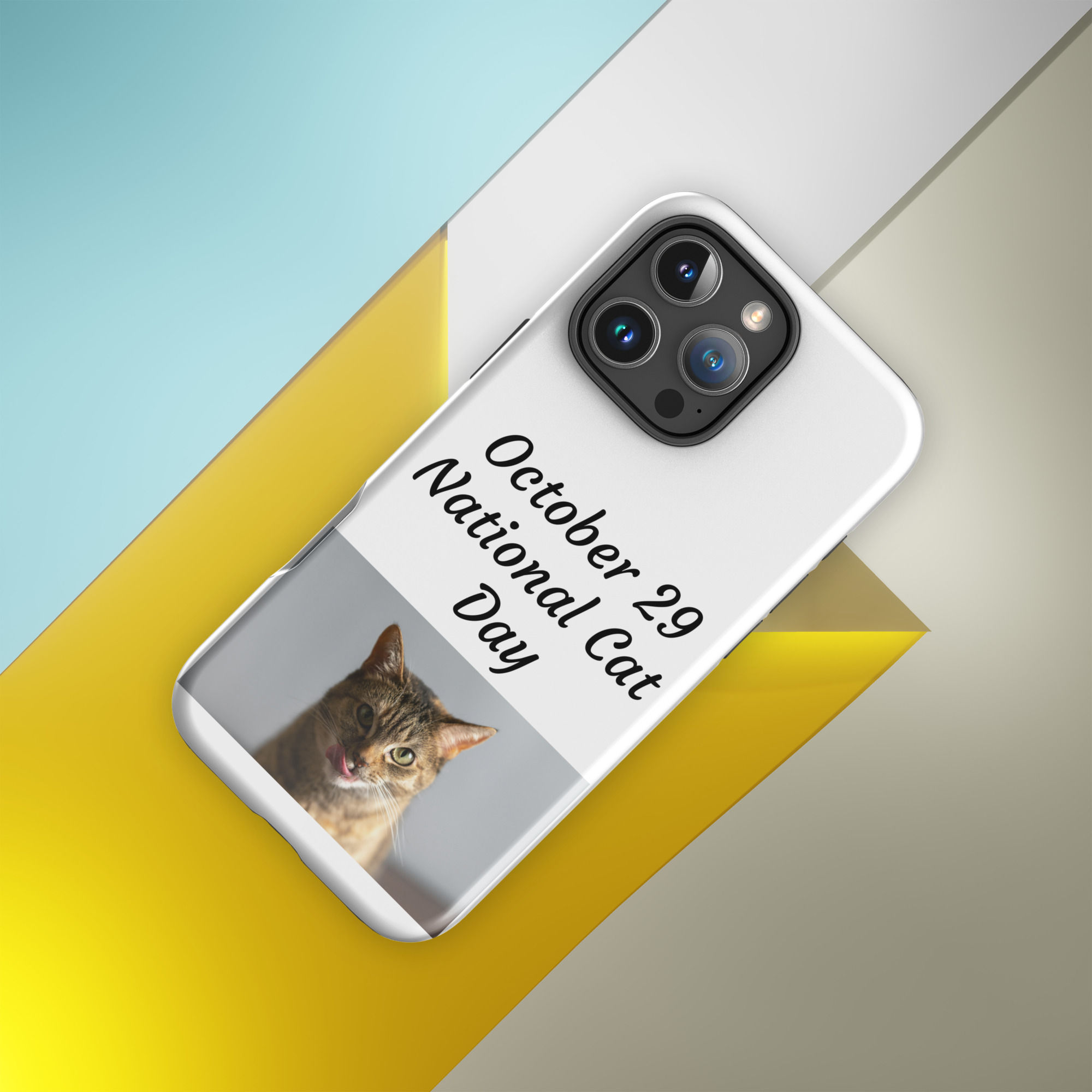 Tough Case for iPhone® October 29 National Cat Day