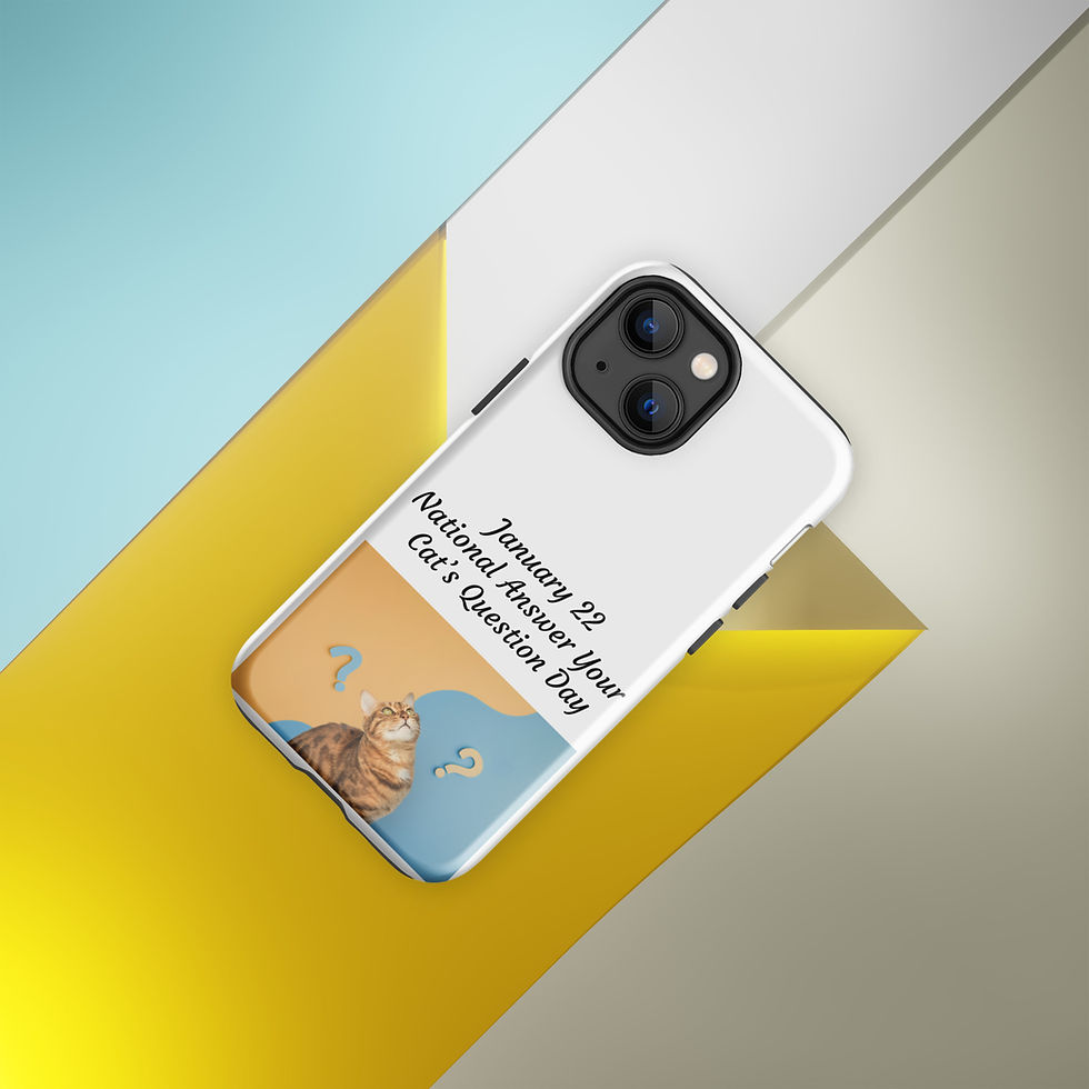 Thumbnail: Tough Case for iPhone® January 22 National Answer Your Cat's Question Day
