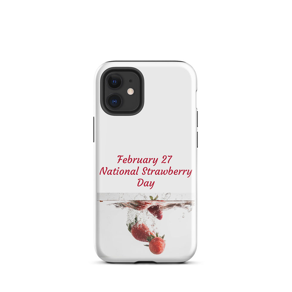 Thumbnail: Tough Case for iPhone® February 27 National Strawberry Day