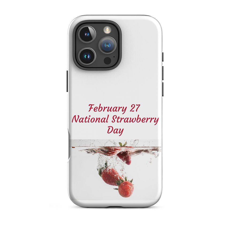 Thumbnail: Tough Case for iPhone® February 27 National Strawberry Day