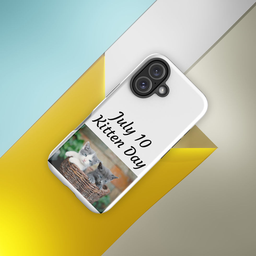 Thumbnail: Tough Case for iPhone® July 10 Kitten Day