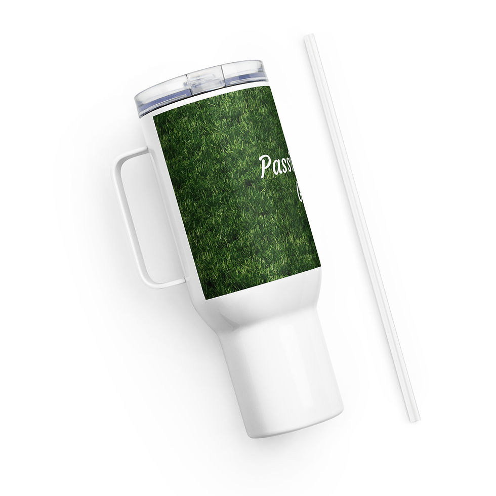Thumbnail: Travel mug with a handle Passion for Golf