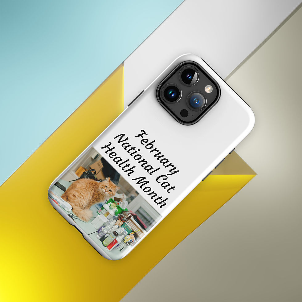 Thumbnail: Tough Case for iPhone® February National Cat Health Month