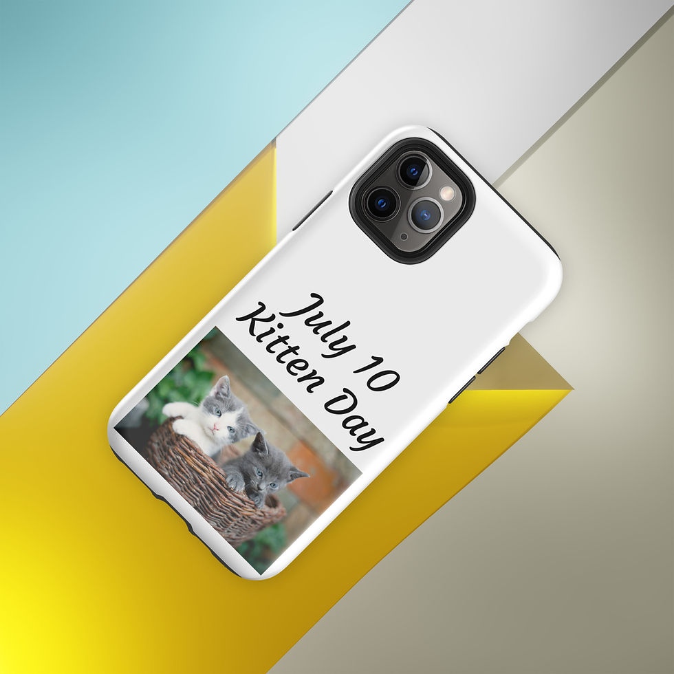 Thumbnail: Tough Case for iPhone® July 10 Kitten Day