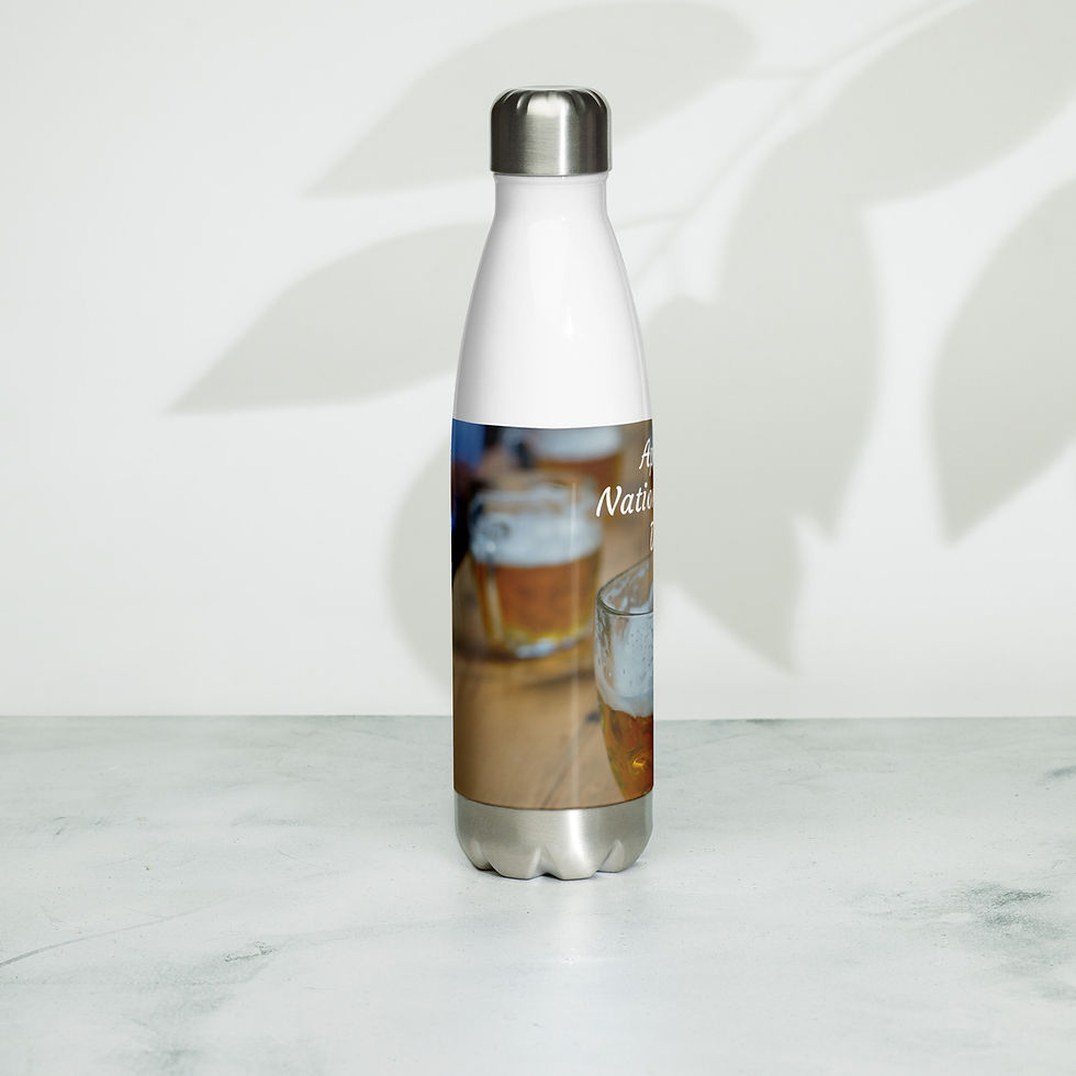 Thumbnail: Stainless steel water bottle April 7 National Beer Day