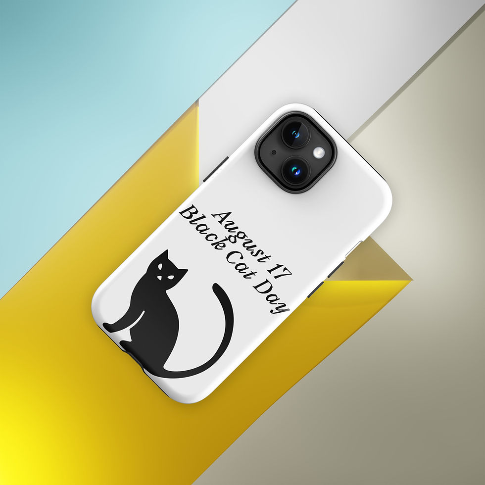 Thumbnail: Tough Case for iPhone® August 17 Black Cat Day